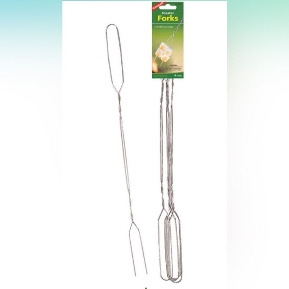 NIP Coghlan's Toaster Fork Chrome FINSH 20IN 8975 4 Forks